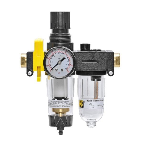 COMB AID FIL REG 1/4 S VL, Master Pneumatic, Mfr#: VCFDR10-2W